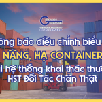 Thông Báo Biểu Phí Nâng, Hạ Container Tại Các Depot Của TCT Đối Tác Chân Thật mới nhất năm 2024